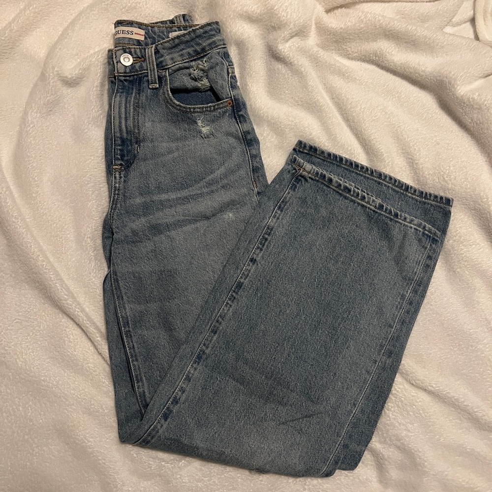 Guess Ankle Wide Leg Eco Denim Jeans size 24